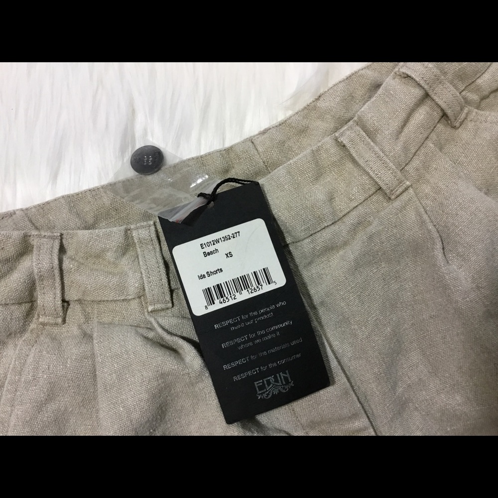 EDUN Ida Hemp Shorts Size XS - Picture 5 of 7